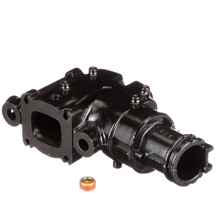 Quicksilver 864309T02 Exhaust Elbow, 4" with 7 Degree Down Angle, Dry Joint Exhaust, for Select MerCruiser V6 & V8 Sterndrives