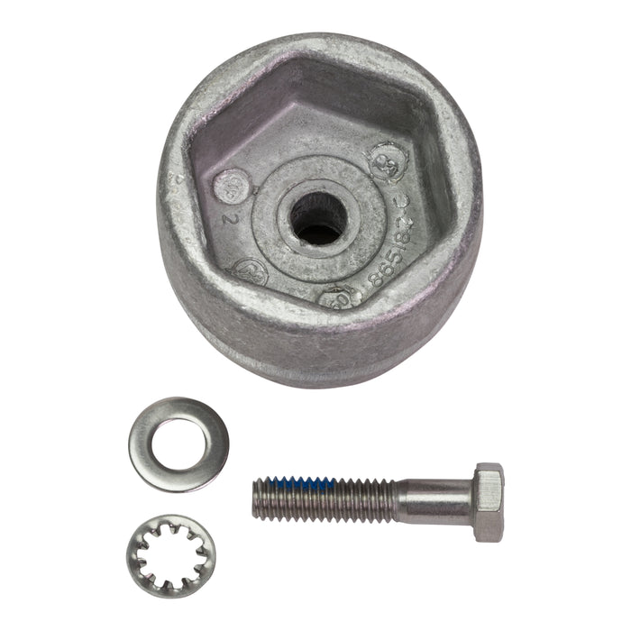 Quicksilver 865182Q01 Aluminum Anode Kit, Prop Nut on Bravo III Drives