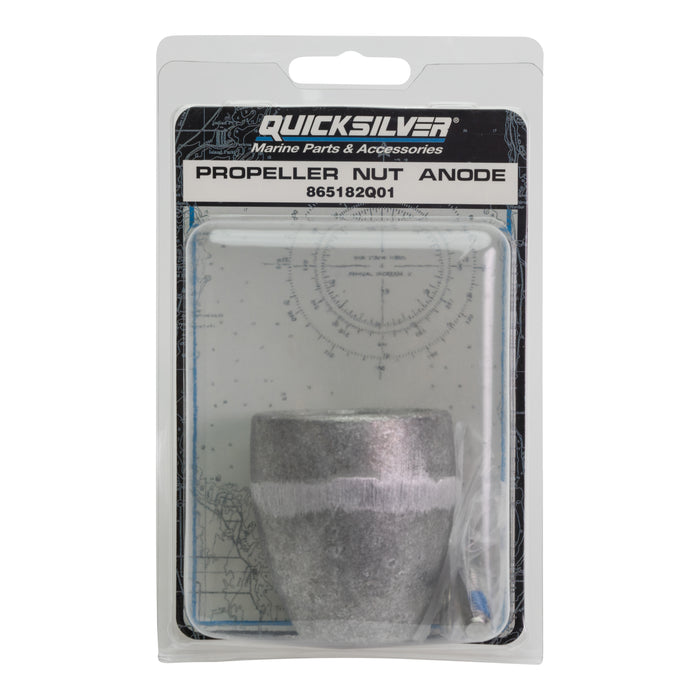 Quicksilver 865182Q01 Aluminum Anode Kit, Prop Nut on Bravo III Drives