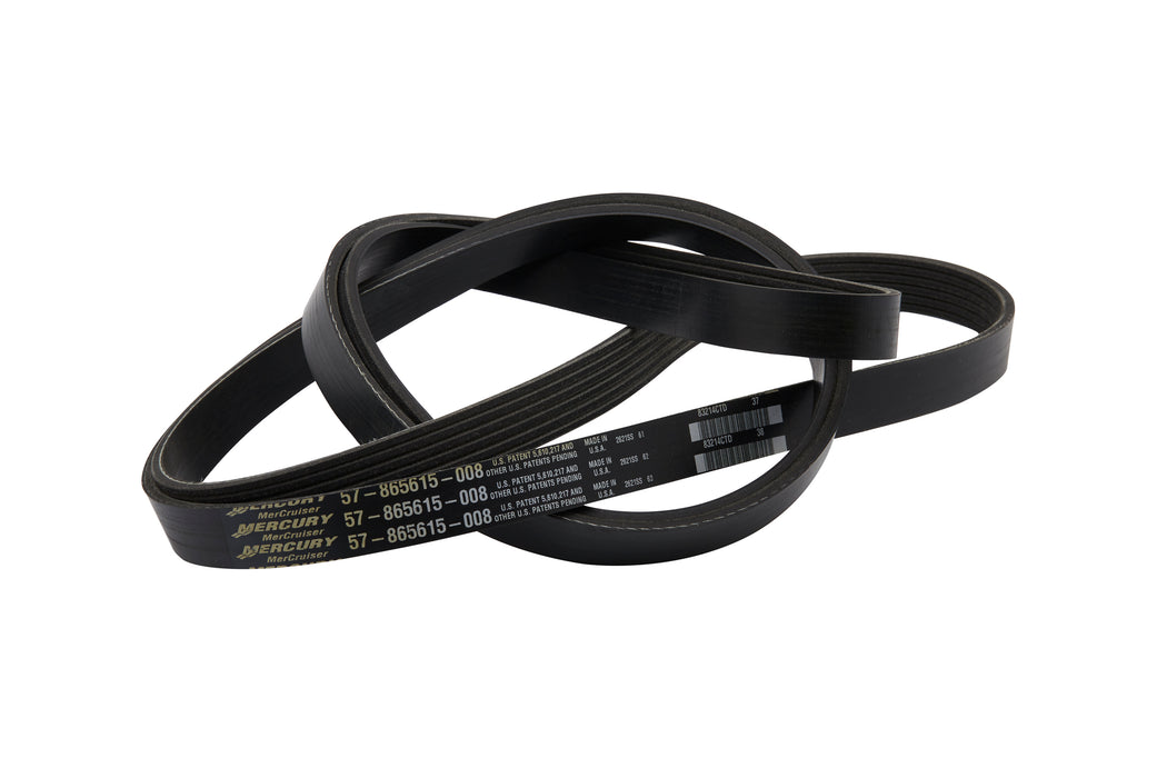 Quicksilver 865615Q08 Serpentine Belt for Select MerCruiser V6 & V8 Bravo Sterndrive and Inboard Engines, 1999-2002