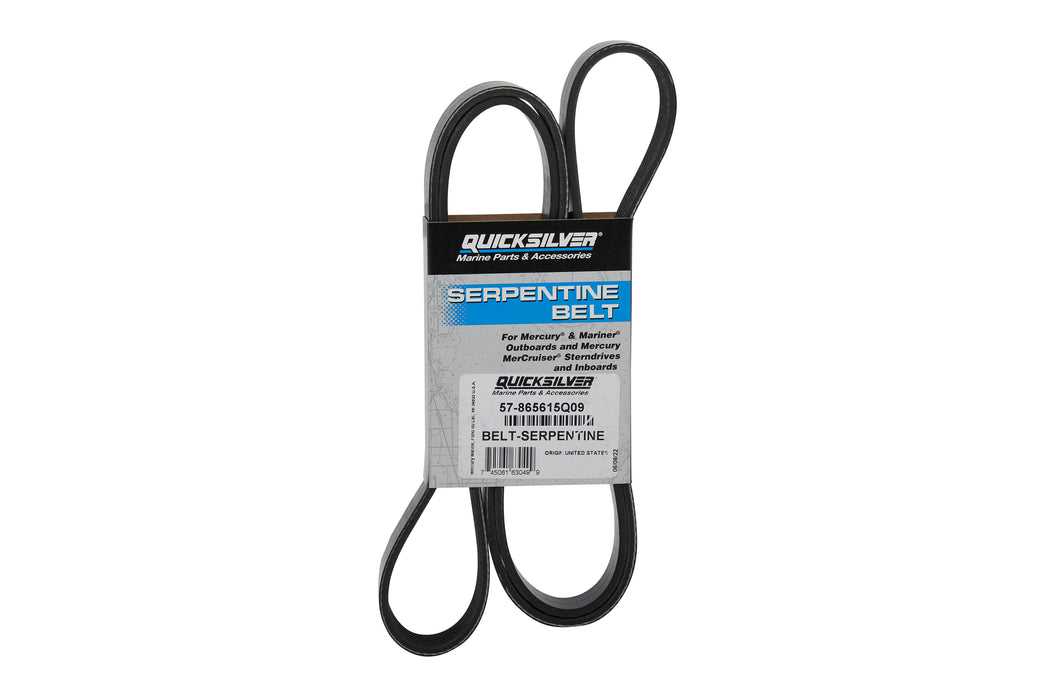 Quicksilver 865615Q09 Serpentine Belt for Select MerCruiser V6 & V8 Alpha Sterndrive and Inboard Engines