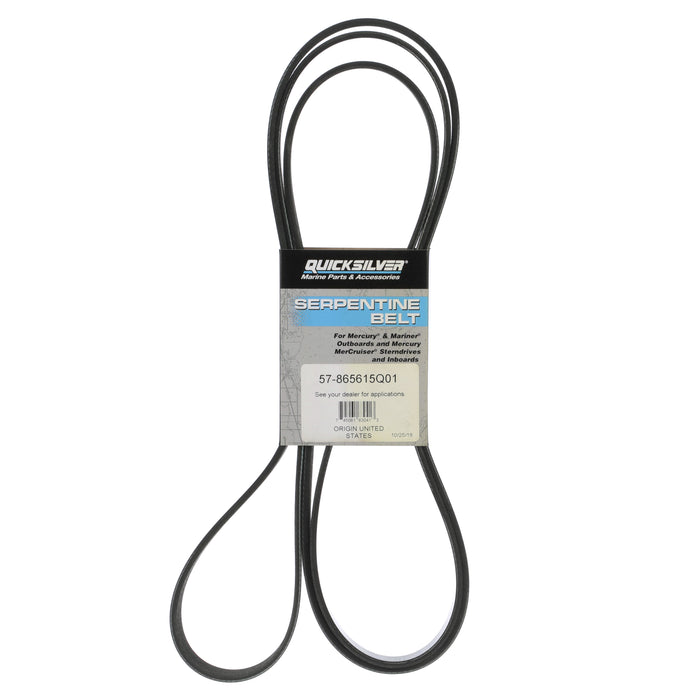 Quicksilver 865615Q01 Serpentine Belt, 2,830mm Long for MerCruiser 496 Magnum Engines