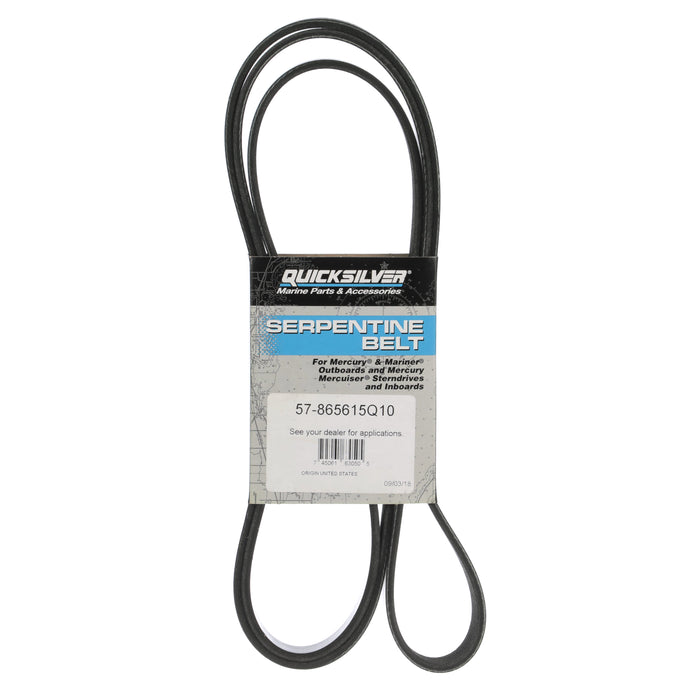Quicksilver 865615Q10 Serpentine Belt, 2,195mm Long for Select MerCruiser Inboard Engines, 2001 & Newer