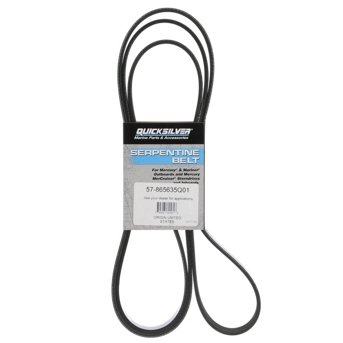 Quicksilver 865635Q01 Serpentine Belt , 2,519mm Long, for MerCruiser Sterndrives 496 MAG
