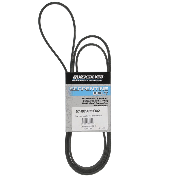 Quicksilver 865635Q02 Serpentine Belt, 2,111mm Long for MerCruiser 2005 & Newer MIE 8.1S Engines