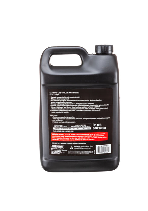 Quicksilver 877770Q1 Extended Life Coolant Anti-Freeze, Pre-Diluted 50/50, 1 Gallon