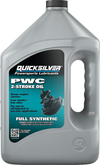 Quicksilver 2-Stroke Full Synthetic PWC Marine Engine Oil, 1 Gallon