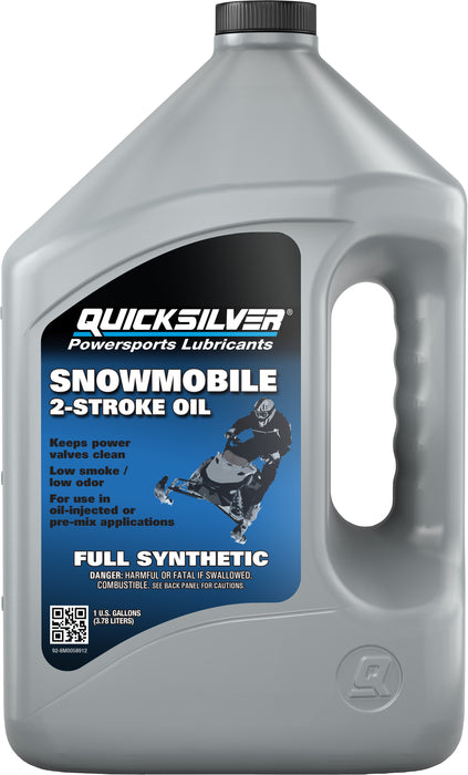 Quicksilver 2-StrokeFull Synthetic Snowmobile Oil, 1 Gallon