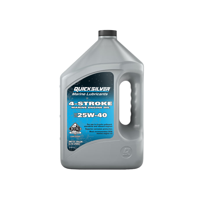 Quicksilver 25W-40 Marine Engine Oil, 1 Gallon