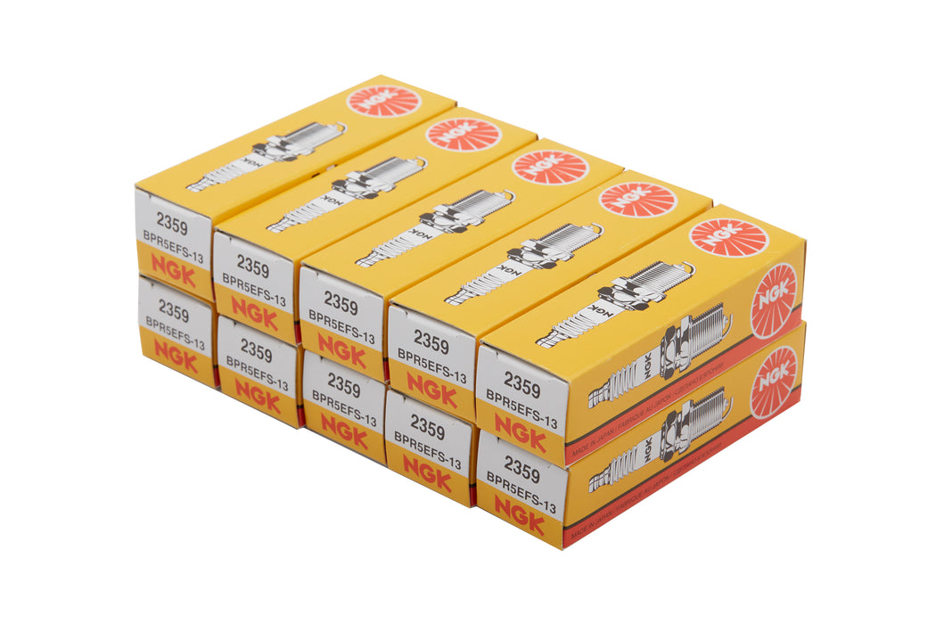 Quicksilver 8M0095454 NGK BPR5EFS-13 Spark Plug for Select MerCruiser 4.5L & 6.2L Engines, Pack of 10