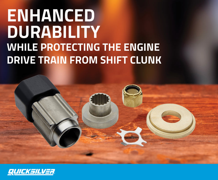 Quicksilver 8M0101604 Flo-Torq SSR Solid Propeller Hub Kit for Mercury 40hp CT-350hp 4-Stroke Outboards with 1" Diameter Prop Shaft