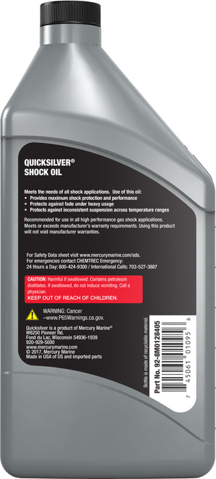 Quicksilver 5W Motorcycle Shock Oil, 1 Quart