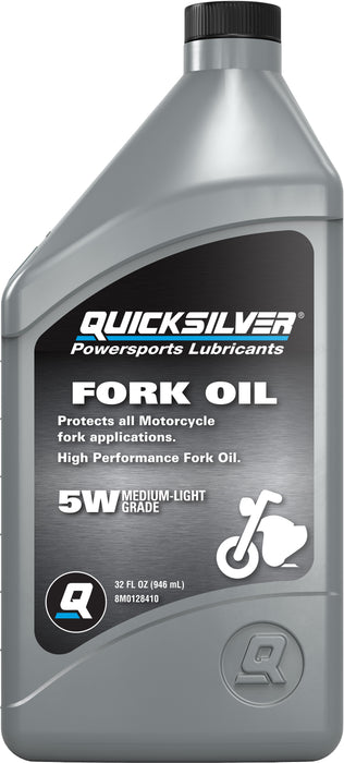Quicksilver 8M0128410 Motorcycle Fork Oil, 1 Quart