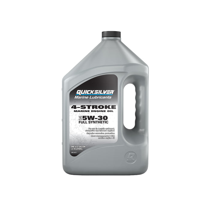 Quicksilver 5W-30 4-Stroke Full Synthetic Marine Engine Oil, 1 Gallon