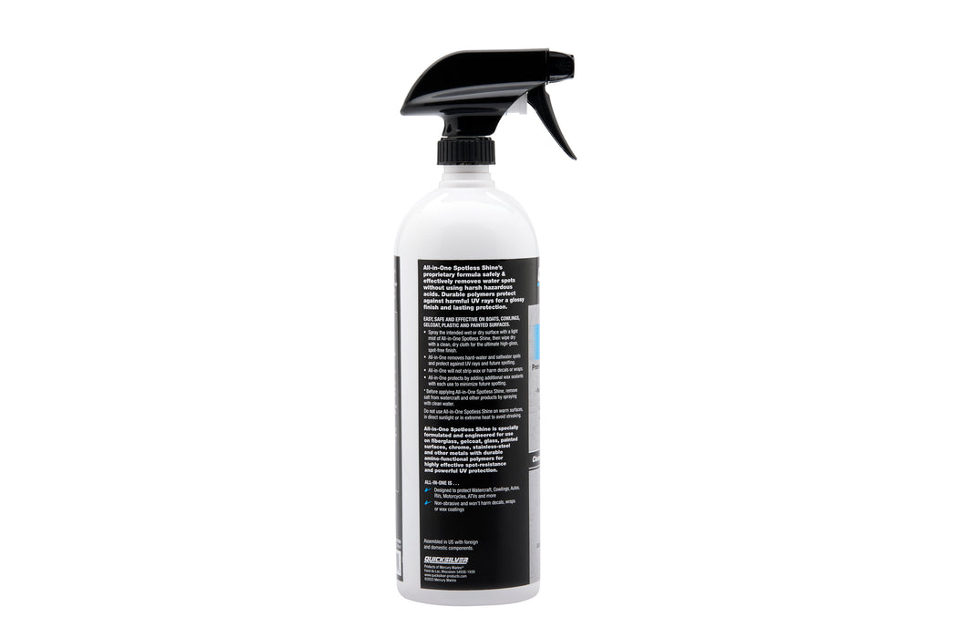 Quicksilver Spotless Shine For Marine Boats and Outboard Engines, RV and Powersports, 32 oz