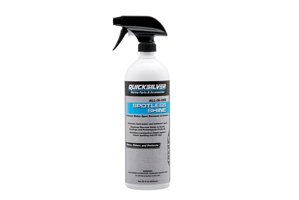 Quicksilver Spotless Shine For Marine Boats and Outboard Engines, RV and Powersports, 32 oz