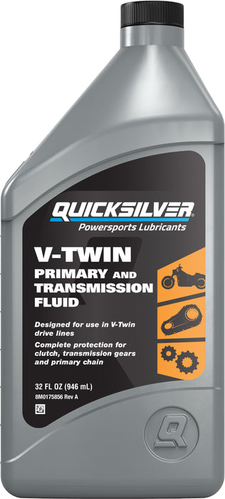 Quicksilver 8M0175742 V-Twin Primary Chaincase and Transmission Fluid, 1 Quart