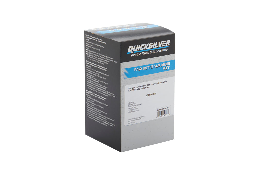 Quicksilver 8M0181316 Outboard Service Repair Kit for 8/9.9hp Carbureted Outboards
