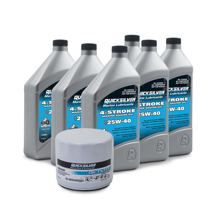 Quicksilver 25W-40 Sterndrive and Inboard Oil Change Kit