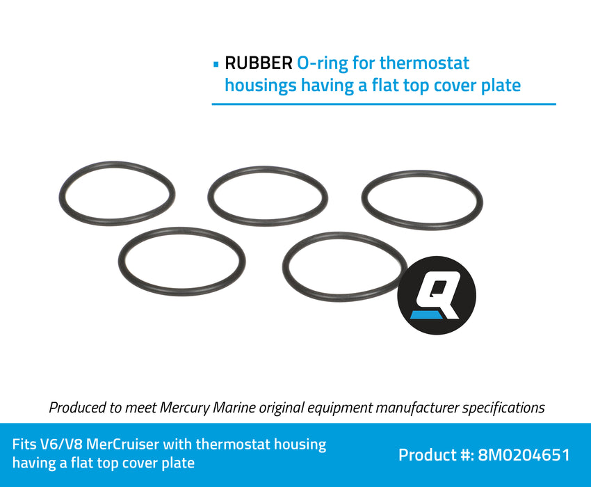 Quicksilver 8M0204651 Thermostat Housing O-Ring for Select MerCruiser Sterndrives