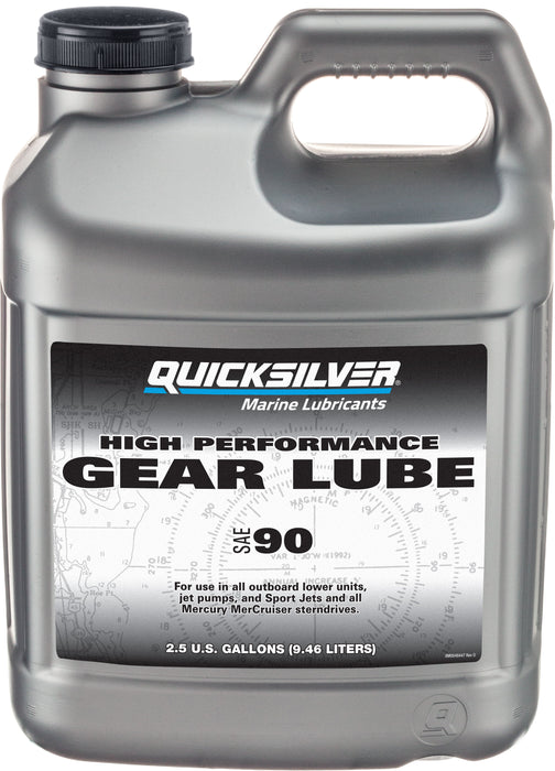 Quicksilver 858065Q01 SAE 90 High Performance Gear Lube, 2.5 Gallon