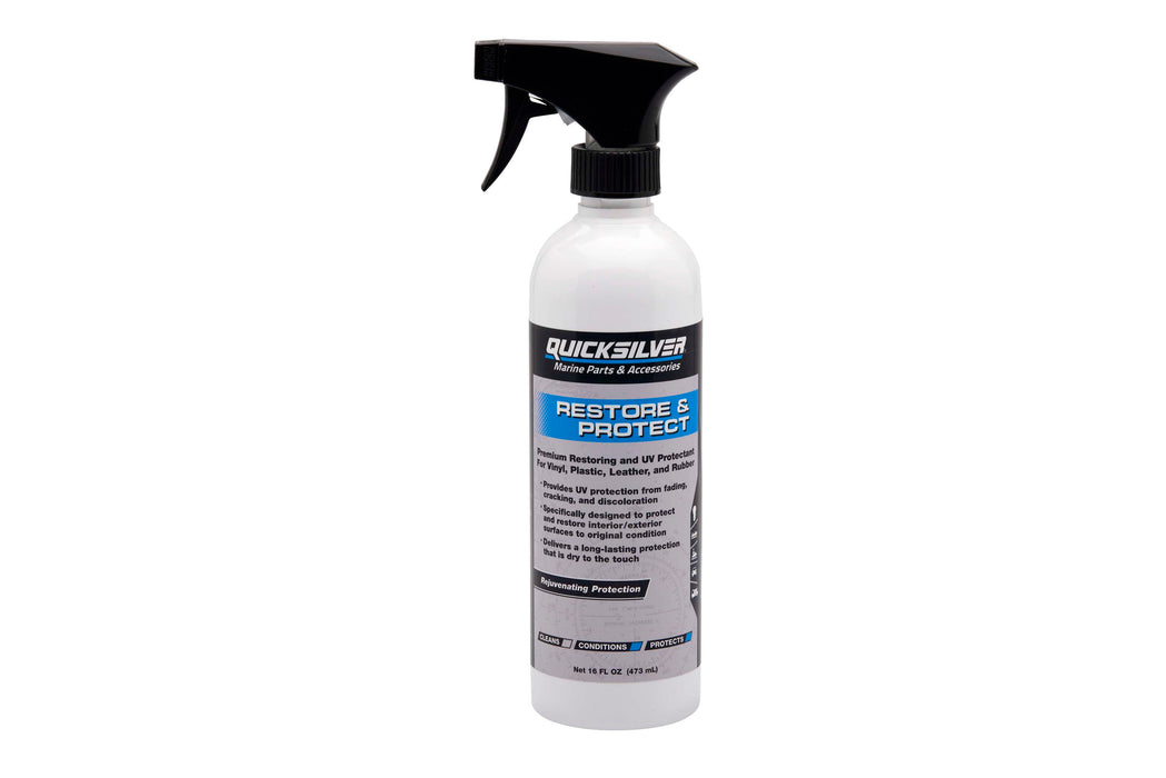 Quicksilver Restore & Protect UV/Sunblock For Vinyl, Plastic, Leather and Rubber, 16 oz
