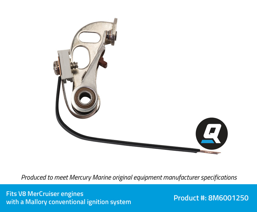 Quicksilver 8M6001250 Ignition Points for MerCruiser Engines with Mallory Conventional Ignition Systems