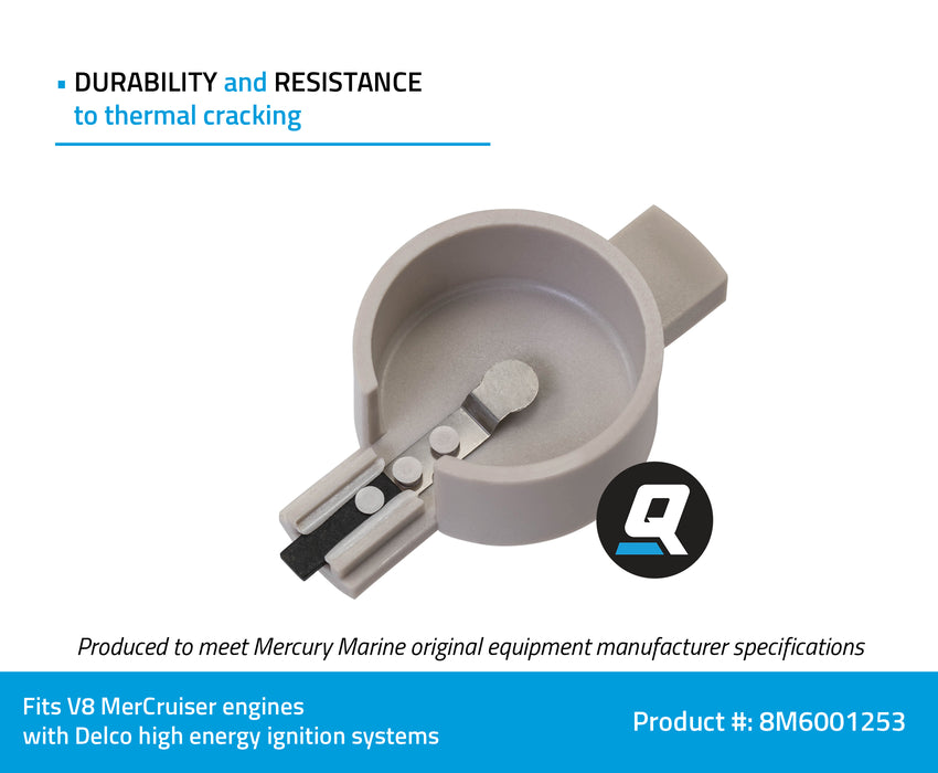 Quicksilver 8M6001253 Rotor for MerCruiser V8 Engines Made by GM with Delco High Energy Ignition (HEI) Systems