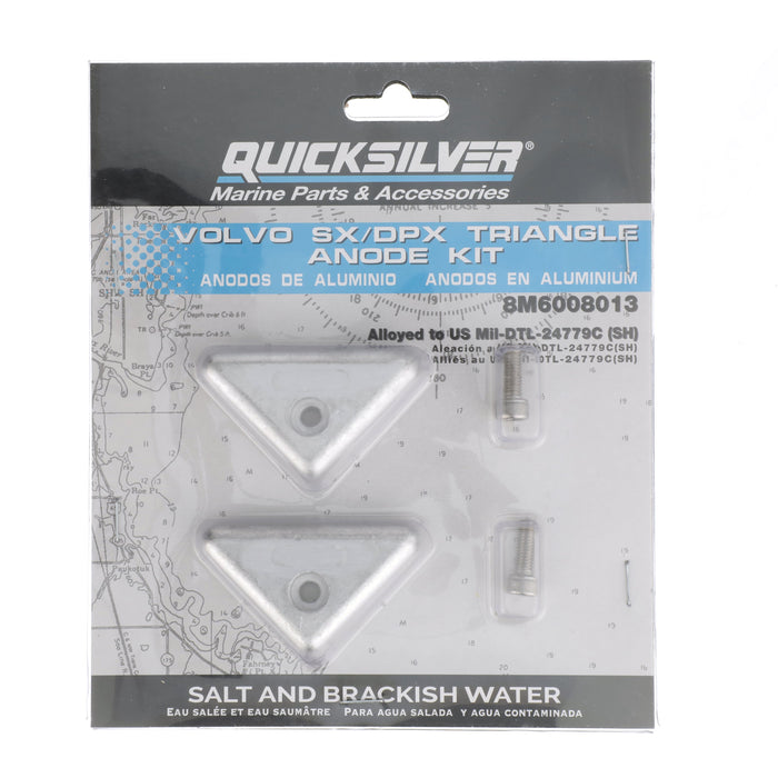 Quicksilver 8M6008013 Aluminum Anode Kit for Volvo 290 Sterndrives