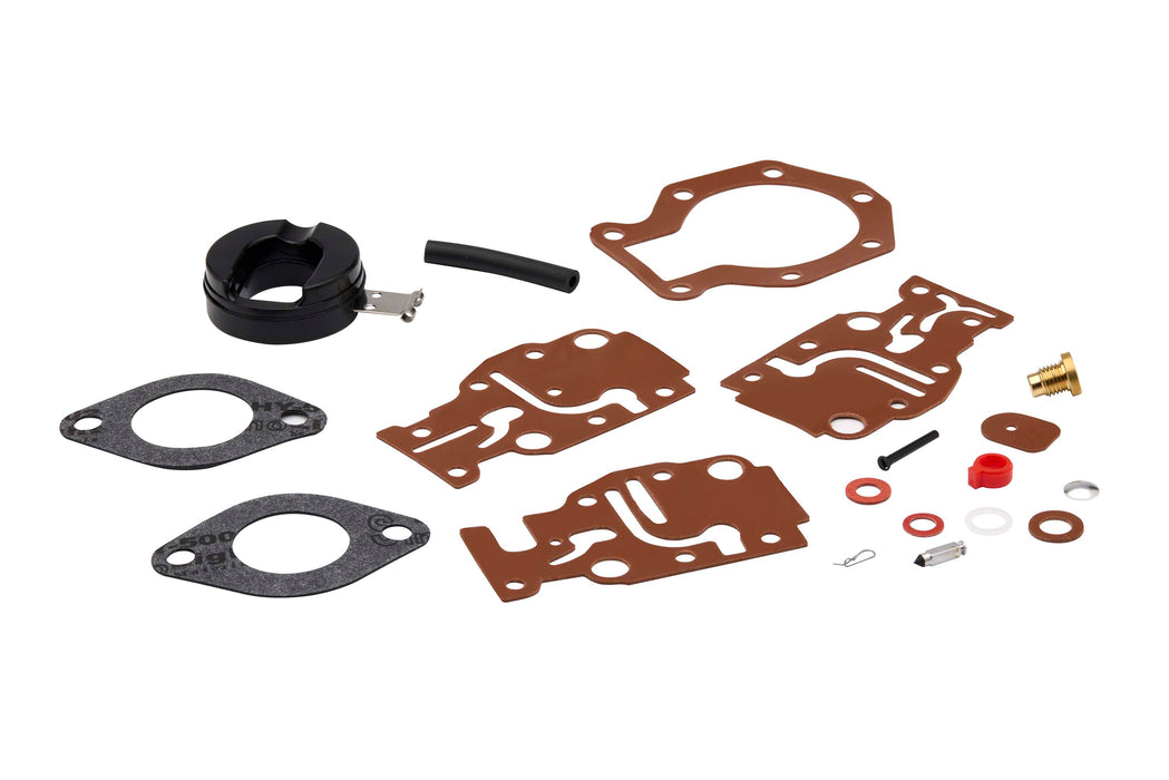 Quicksilver 8M6013876 Carb Repair Kit for Select Evinrude, Johnson, OMC 2-Stroke 9.9-15hp Outboards, 1987-2005