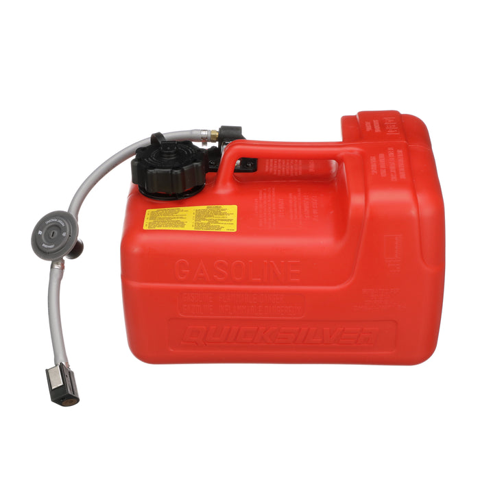 Quicksilver 8M0047598 Portable Marine Boat Fuel Tank with Fuel Demand Valve, 3.2 Gallon Capacity