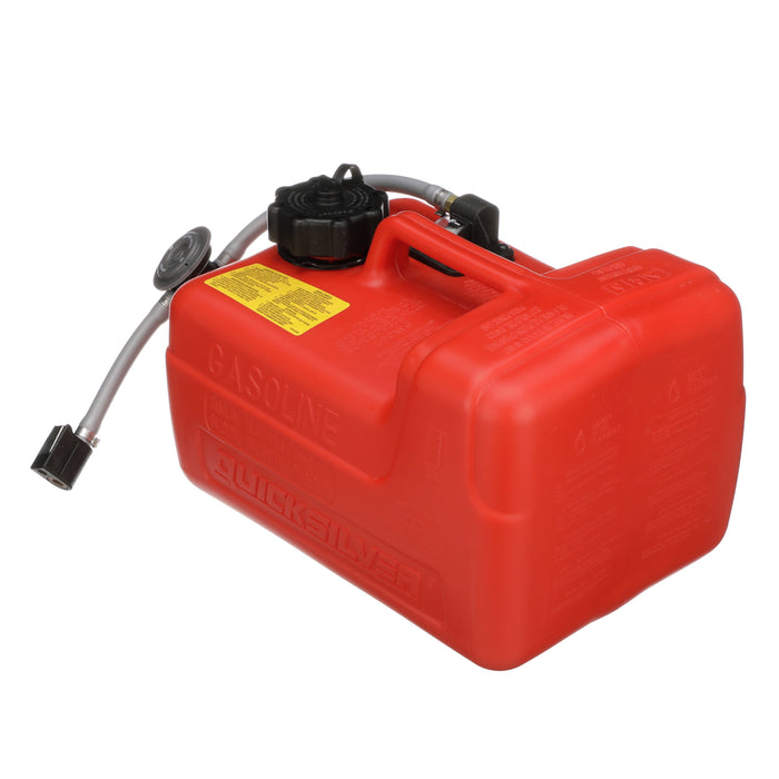 Quicksilver 8M0047598 Portable Marine Boat Fuel Tank with Fuel Demand Valve, 3.2 Gallon Capacity
