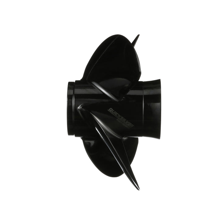 Quicksilver Nemesis 4-Blade Aluminum Propeller, 14" Diameter x 19" Pitch, Right Hand Rotation
