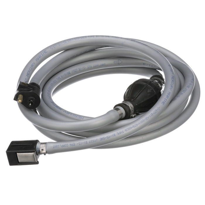Quicksilver 8M0061089 Fuel Line Assembly, 12 Ft. Long with Primer Bulb & Connections