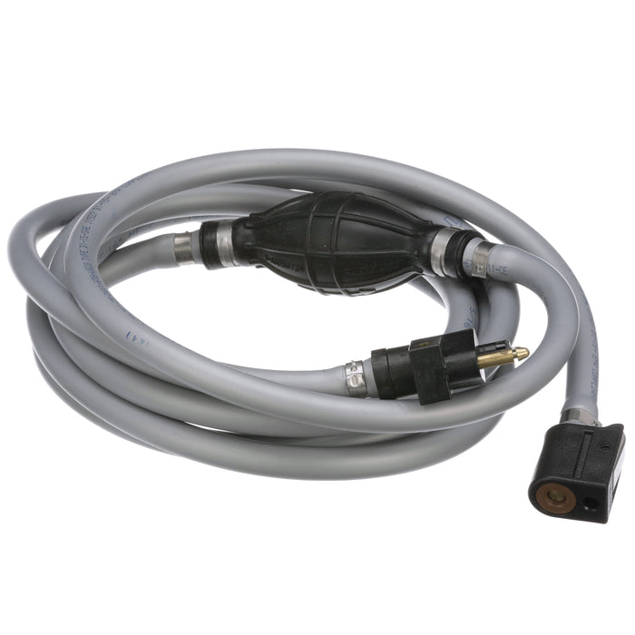 Quicksilver 8M0061089 Fuel Line Assembly, 12 Ft. Long with Primer Bulb & Connections