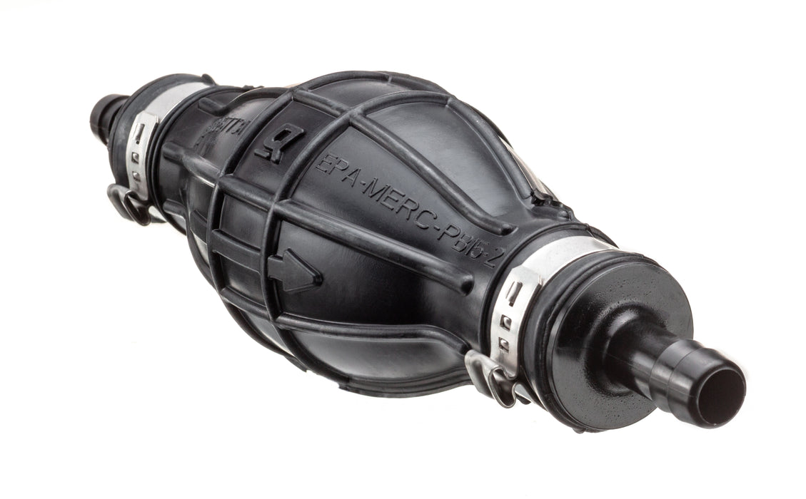 Quicksilver 8M0061875 Primer Bulb with 2 Hose Clamps for 5/16 In. (8mm) Fuel Lines