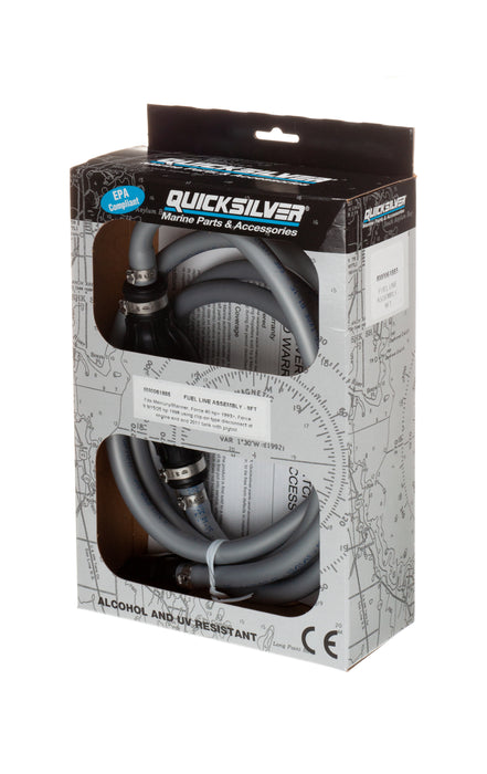 Quicksilver 8M0061885 Fuel Line Assembly, 8 Ft. Long with Primer Bulb