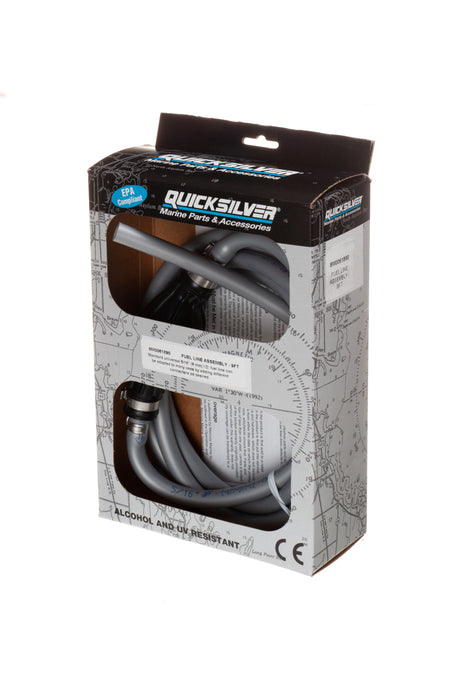 Quicksilver 8M0061890 Fuel Line Assembly, 9 Ft. Long with Primer Bulb