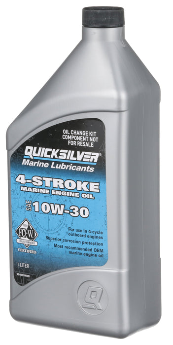 Quicksilver 10W-30 Oil Change Kit for 4-Stroke 75hp, 90hp and 115hp Mercury 2.1L Outboards