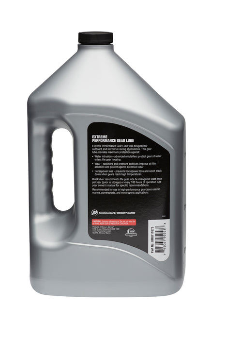 Quicksilver 85W-90 Extreme Performance Gear Lube for Outboards and Sterndrives, 1 Gallon