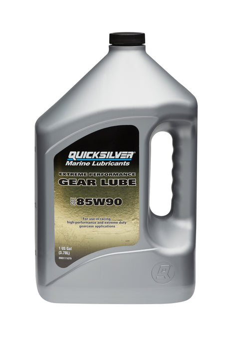 Quicksilver 85W-90 Extreme Performance Gear Lube for Outboards and Sterndrives, 1 Gallon