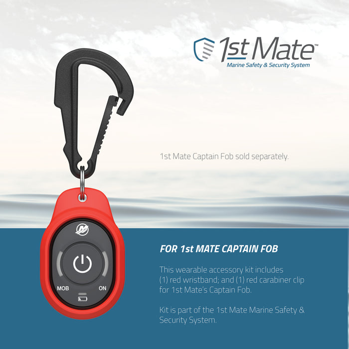 Wearable Accessories, Mercury SmartCraft Engines, Wristband & Carabiner Clip, Captain, 8M6007945