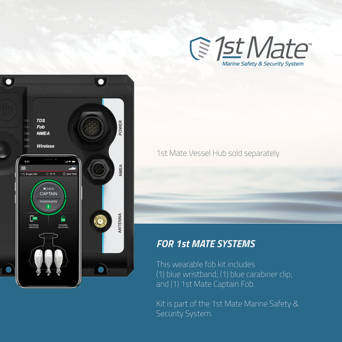 Wearable Fob Kit, All Leading Engine Brands, Captain Fob, Wristband & Carabiner Clip, 8M6007947