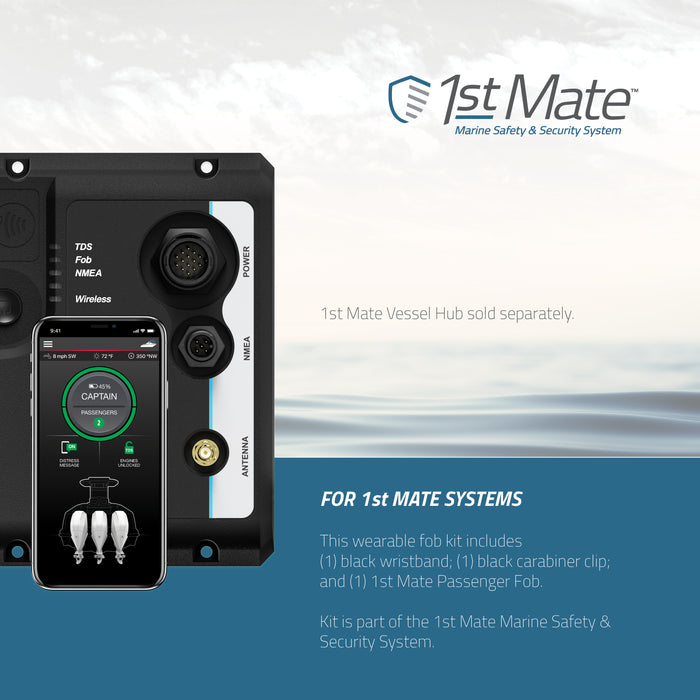 Wearable Fob Kit, All Leading Engine Brands, Passenger Fob, Wristband & Carabiner Clip, 8M6007948