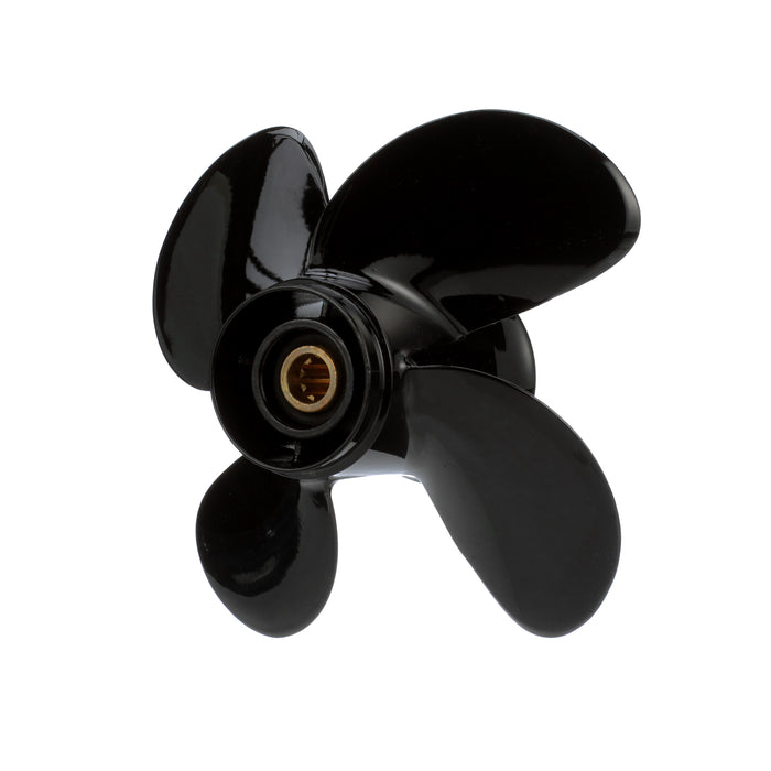 Quicksilver Nemesis 4-Blade Aluminum Propeller, 9.3" Diameter x 9.5" Pitch, Right Hand Rotation