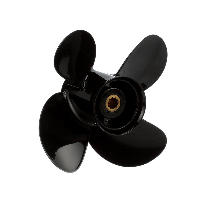 Quicksilver Nemesis 4-Blade Aluminum Propeller, 9.3" Diameter x 11" Pitch, Right Hand Rotation