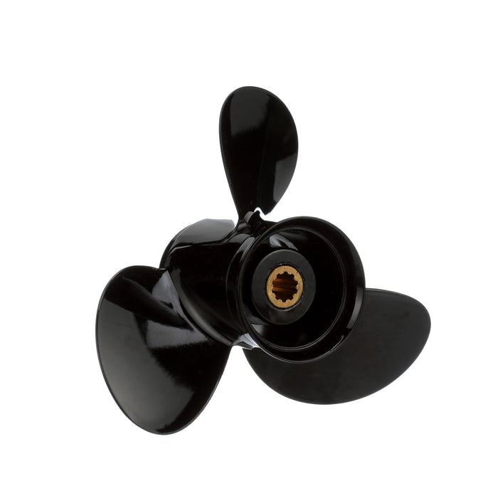 Quicksilver Black Diamond 3-Blade Aluminum Propeller, 9.5" Diameter x 11" Pitch, Right Hand Rotation