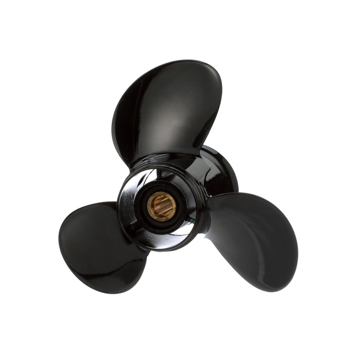 Quicksilver Black Diamond 3-Blade Aluminum Propeller, 9.25" Diameter x 12.5" Pitch, Right Hand Rotation