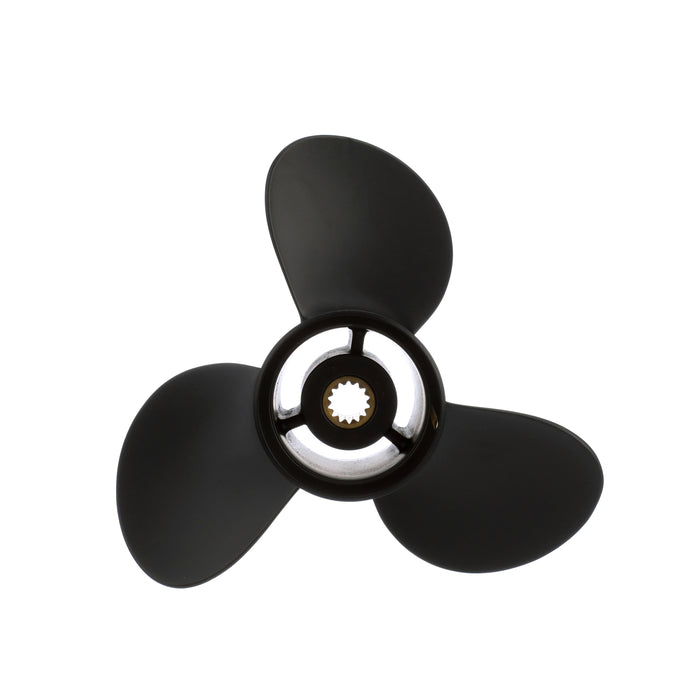 Quicksilver Black Diamond 3-Blade Aluminum Propeller, 10.5" Diameter x 11" Pitch, Right Hand Rotation