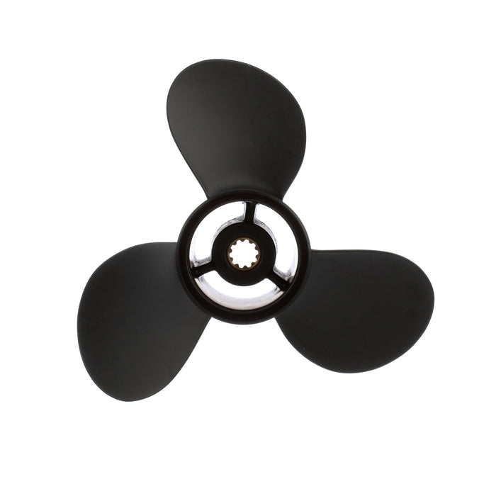 Quicksilver Black Diamond 3-Blade Aluminum Propeller, 9.9" Diameter x 11" Pitch, Right Hand Rotation